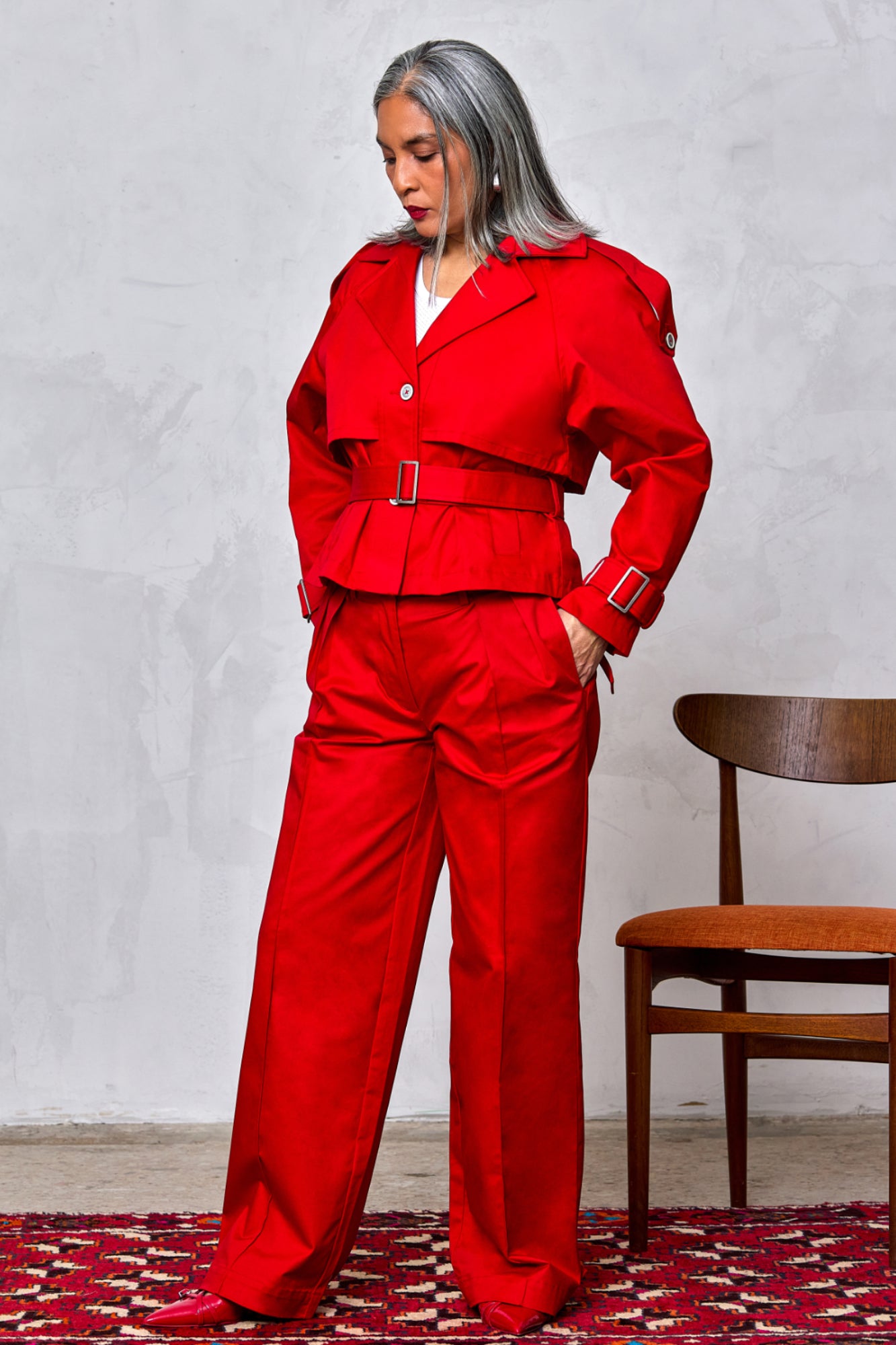 Cropped Trench Jacket