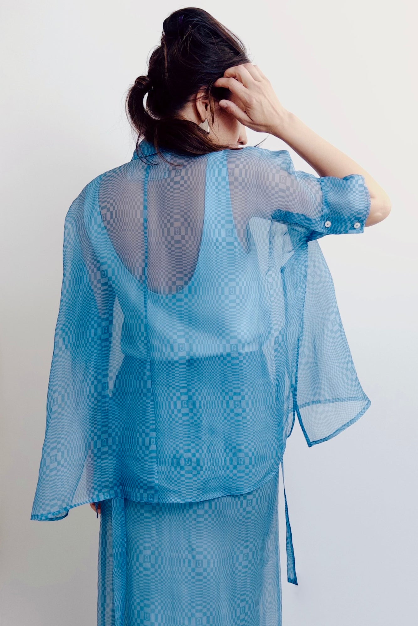 Chemise Barong trapèze à manches courtes et imprimé Binakol
