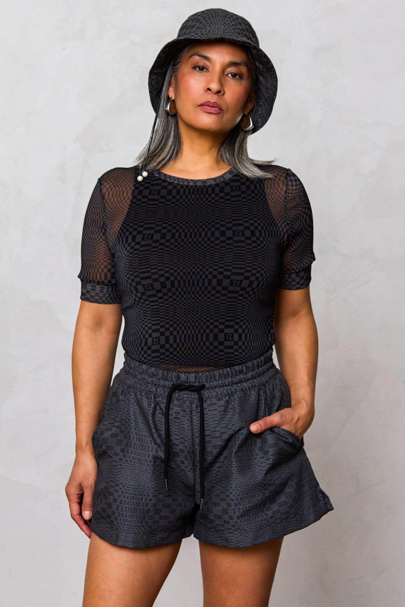 Handloomed Binakol Track Shorts