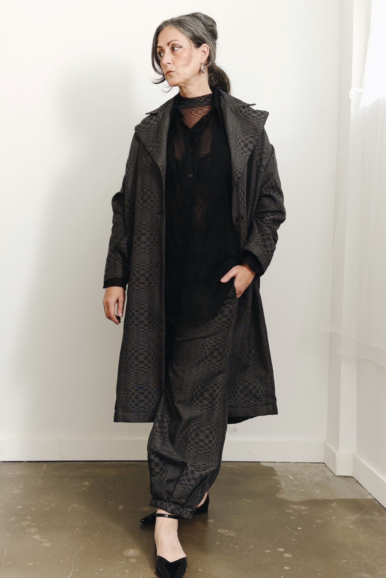 Handloomed Binakol Overcoat