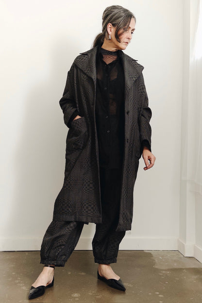 Handloomed Binakol Overcoat