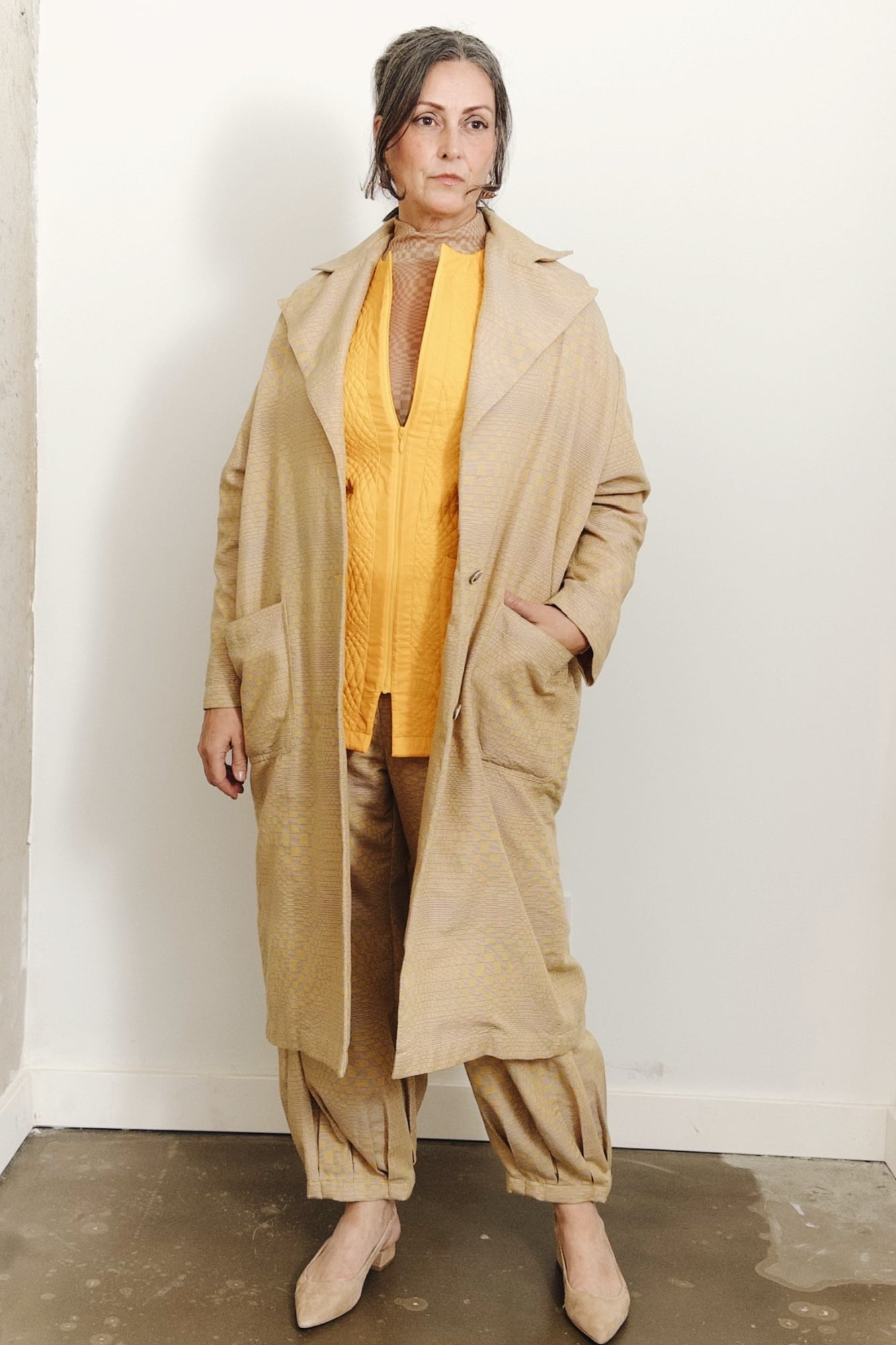 Handloomed Binakol Overcoat