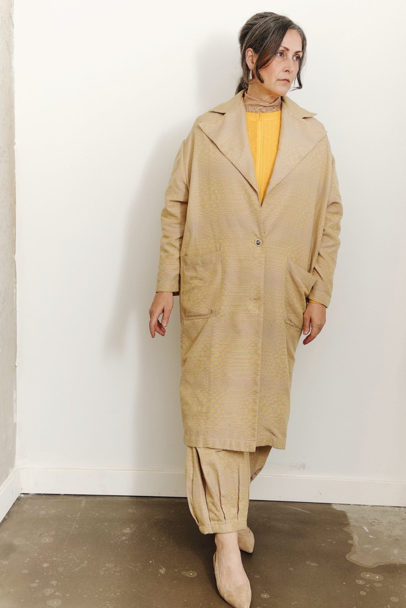 Handloomed Binakol Overcoat