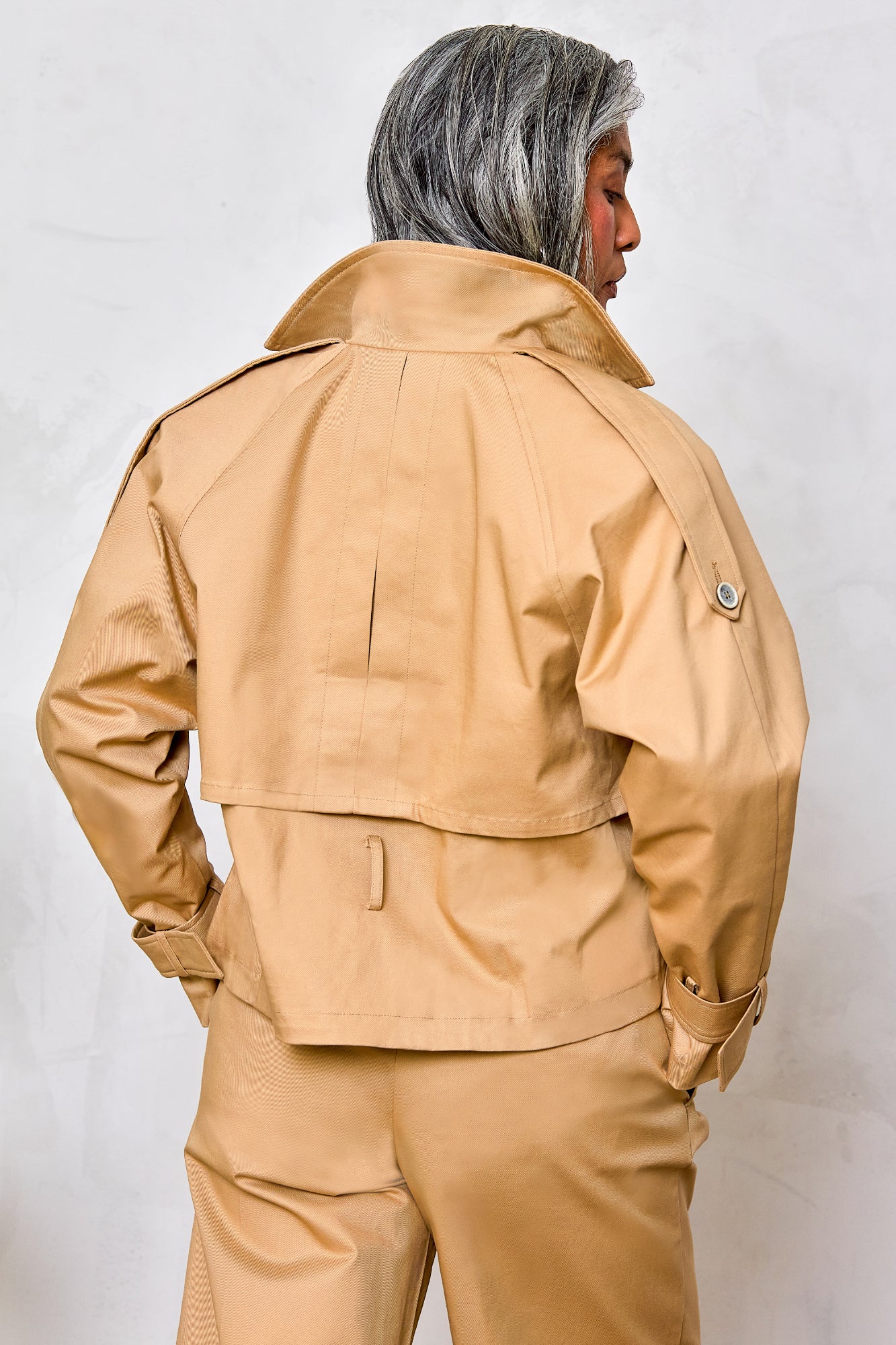 Cropped Trench Jacket
