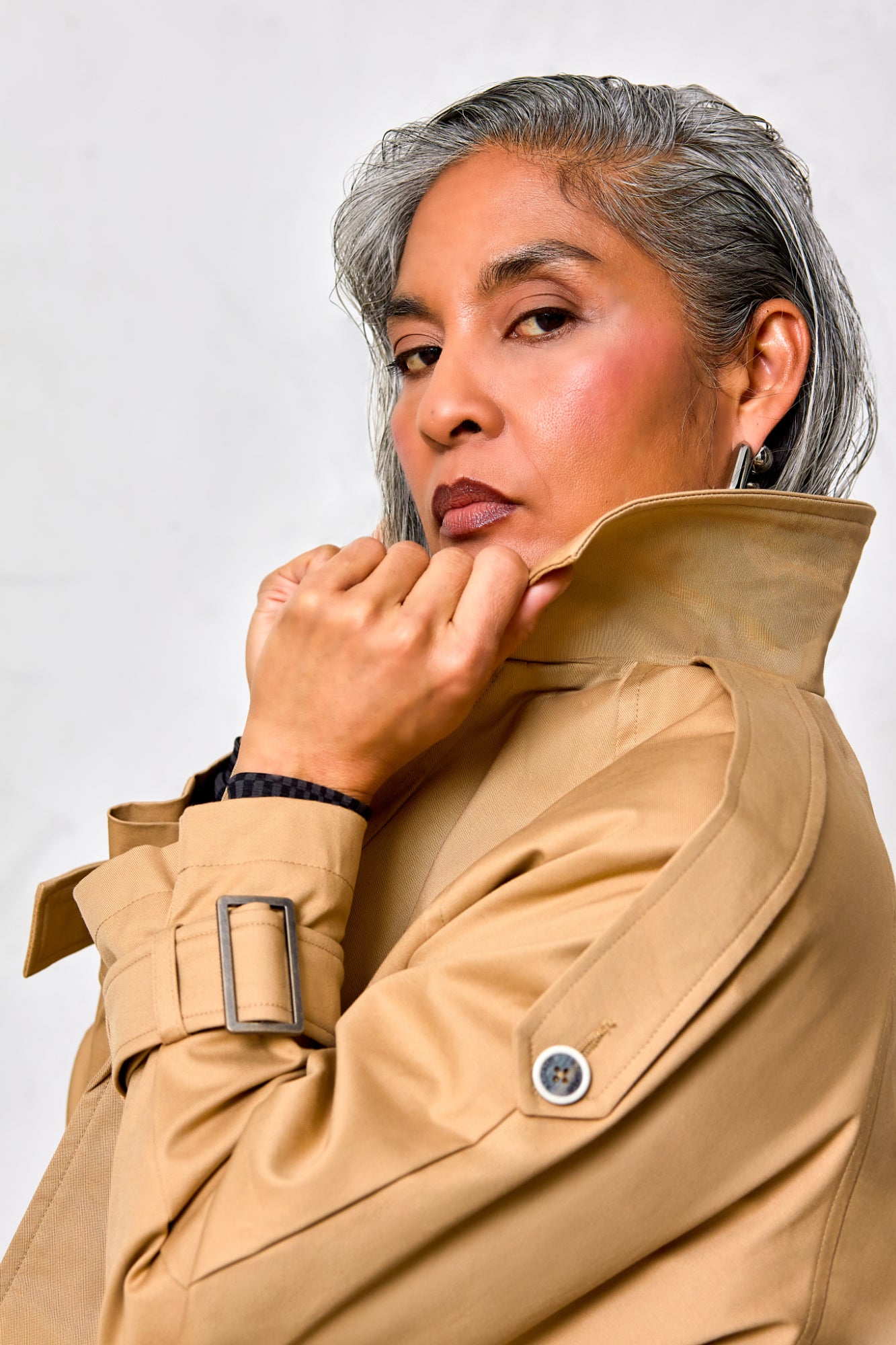 Cropped Trench Jacket