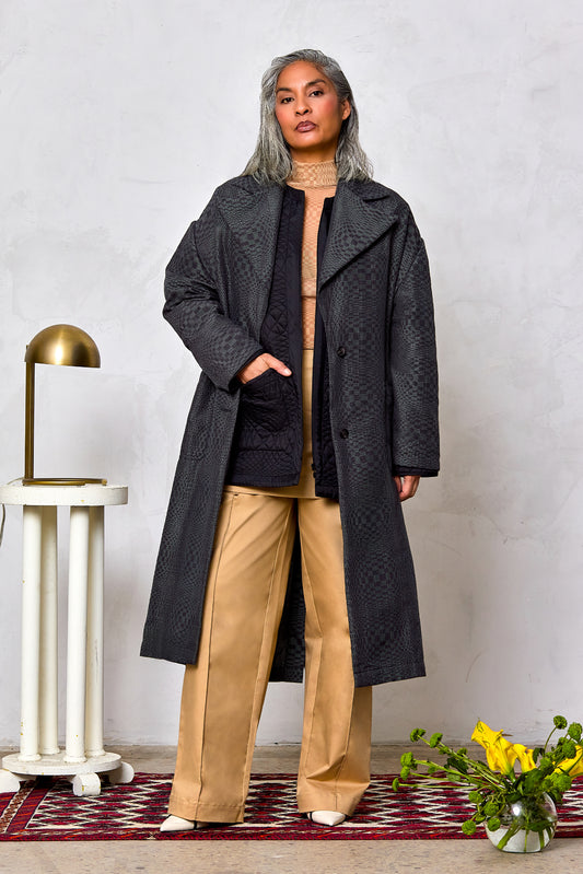 Handloomed Binakol Overcoat