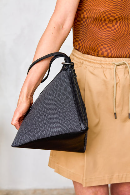 Grande pochette Puso avec insert tissé à la main