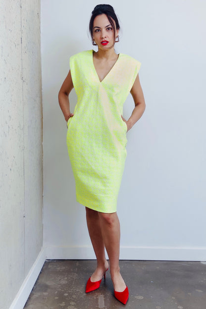 Robe trapèze en soie