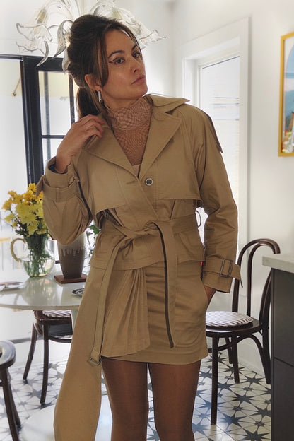 Cropped Trench Jacket