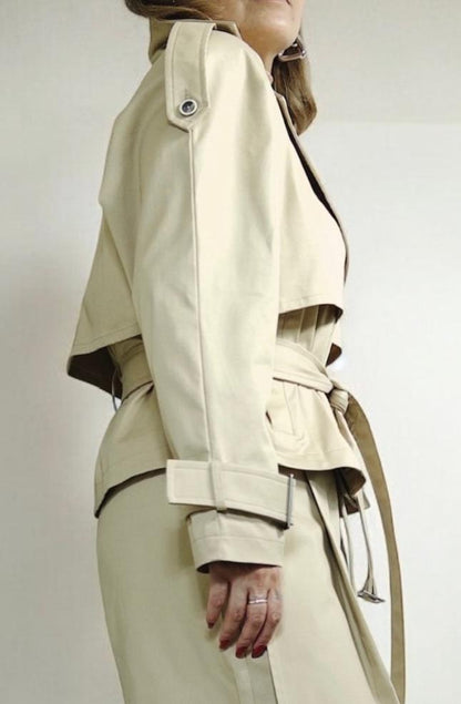 Cropped Trench Jacket