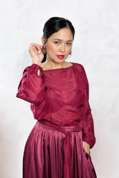 Bishop Sleeve Top with Ties