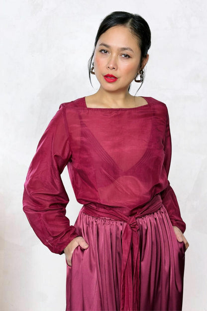 Bishop Sleeve Top with Ties