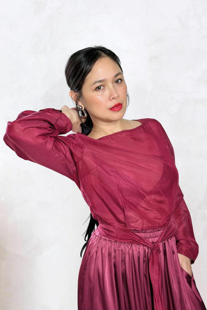 Bishop Sleeve Top with Ties