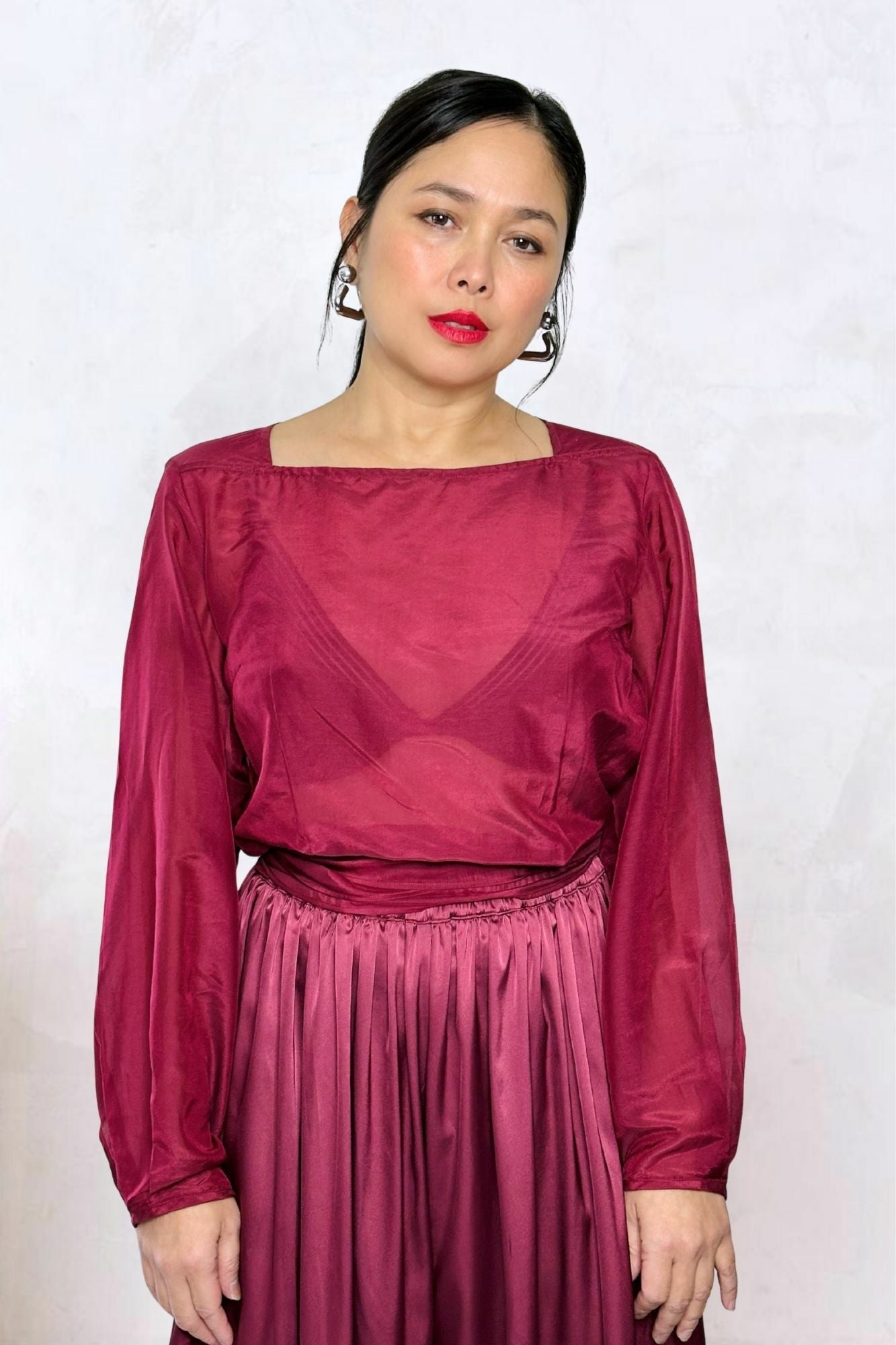 Bishop Sleeve Top with Ties