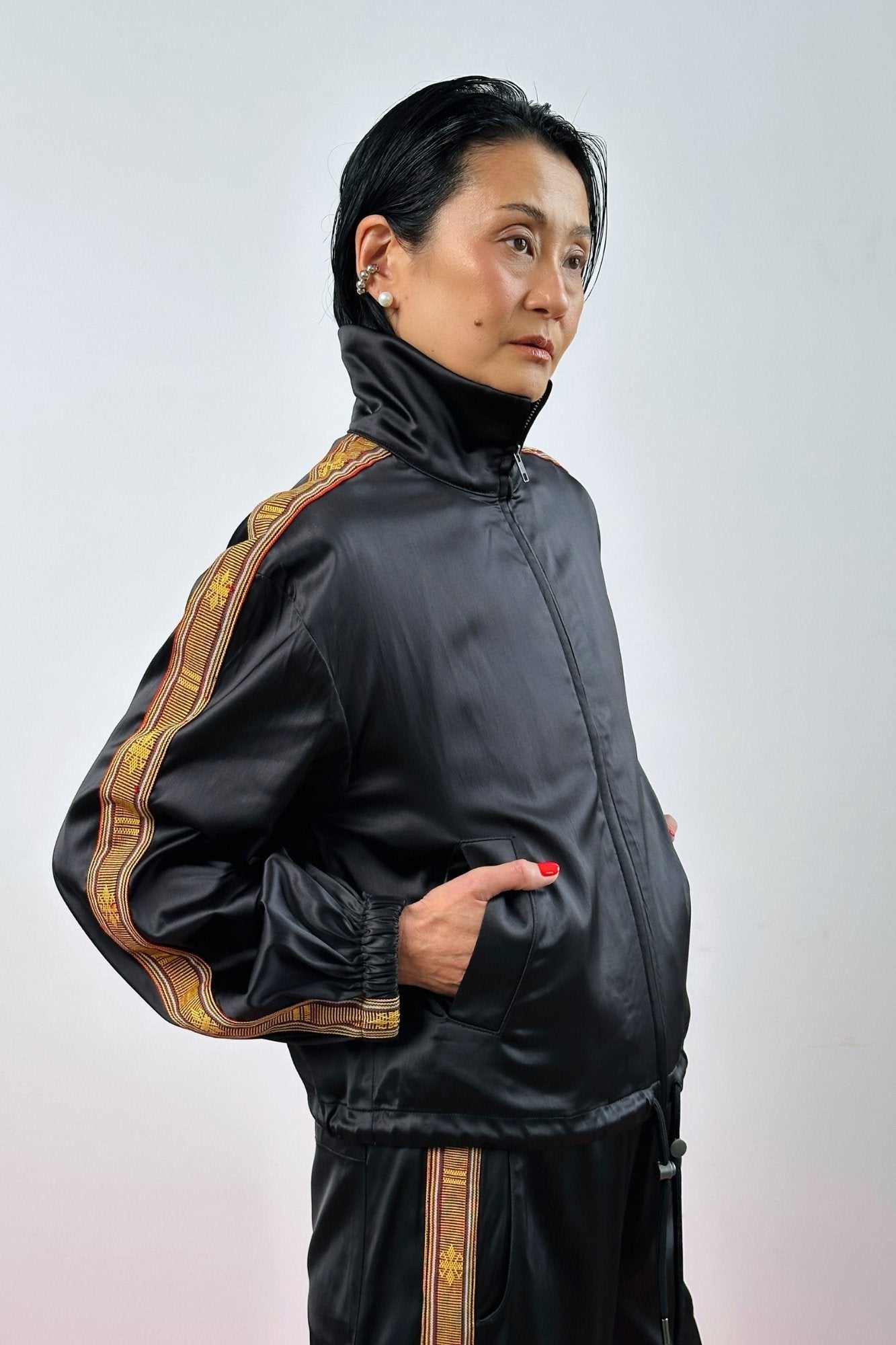 Track Jacket with Ifugao Stripe